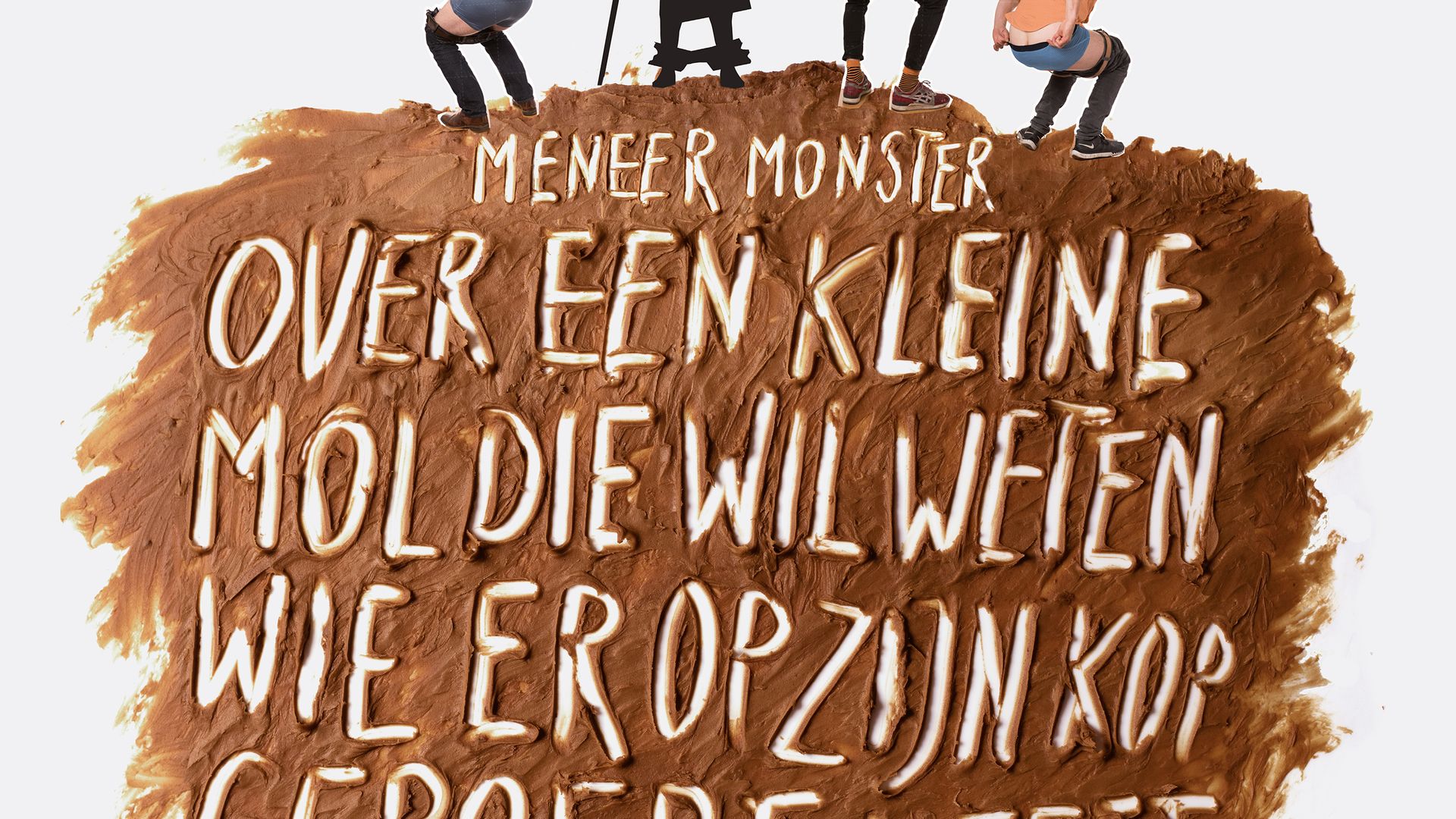 Over een kleine mol die wil weten wie er op zijn kop gepoept heeft - Meneer Monster