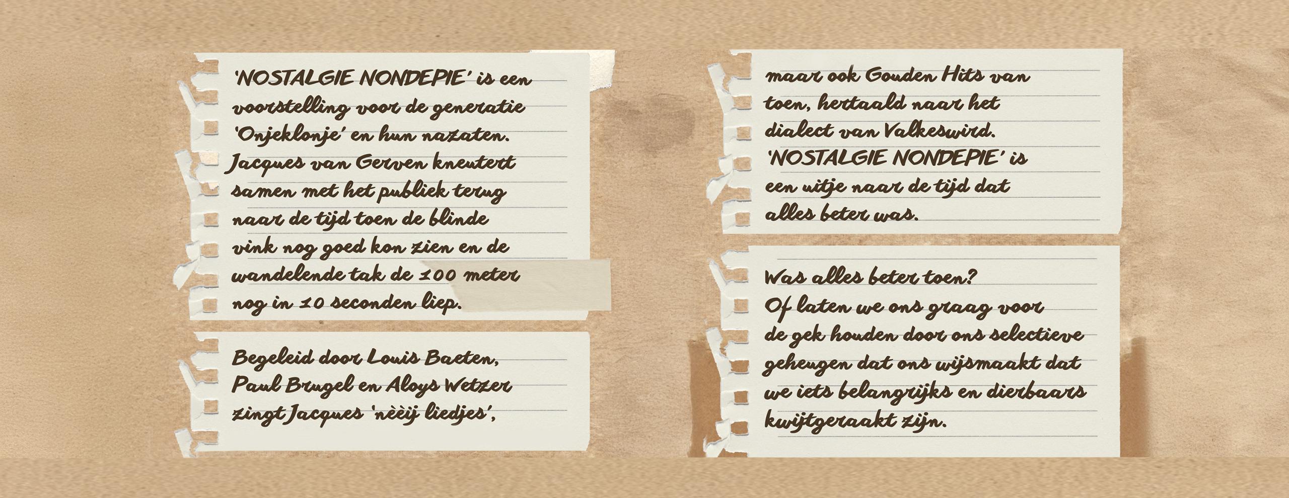 Nostalgie Nondepie